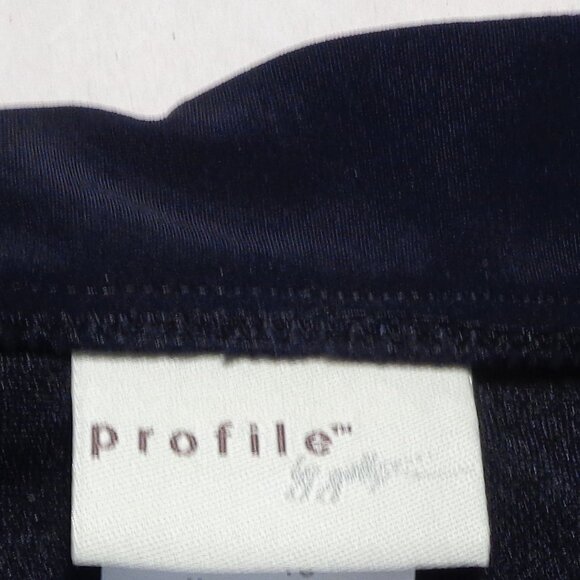 Profile by Gottex by Size 14 / RUFFLE BANDED  / Black / New Bikini Bottom - Picture 12 of 15